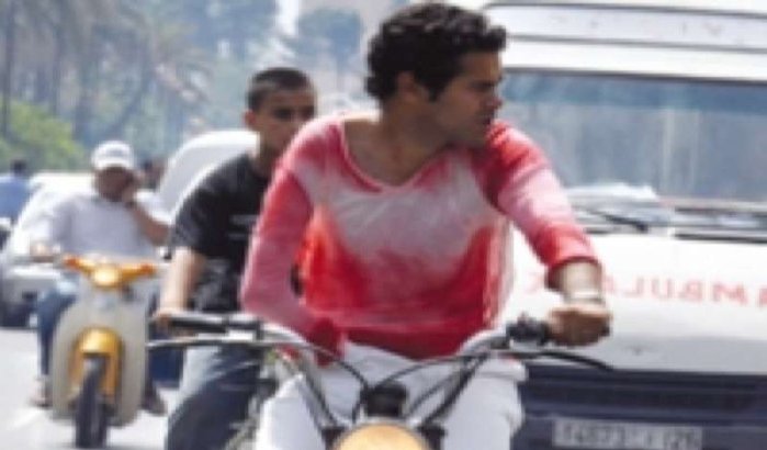 Jamel Debbouze met bromfiest in Marrakech