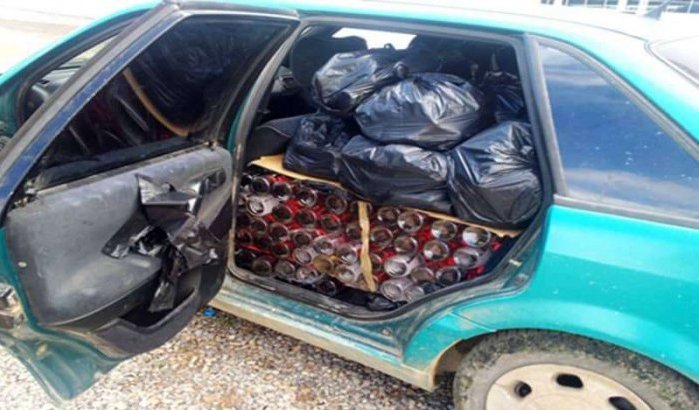 Grote hoeveelheid smokkelalcohol in beslag genomen in Tanger