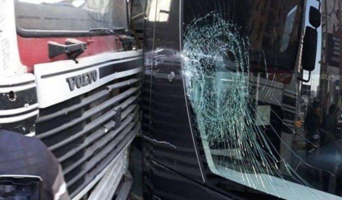 Nieuw ongeluk tussen tram en vrachtwagen in Casablanca