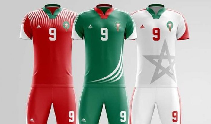 Marokkanen druk bezig met ontwerp nieuwe WK-shirt Atlas Leeuwen (foto's)