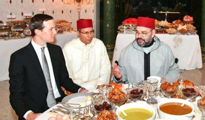 Koning Mohammed 6 deelt iftar met schoonzoon Donald Trump Jared Kushner