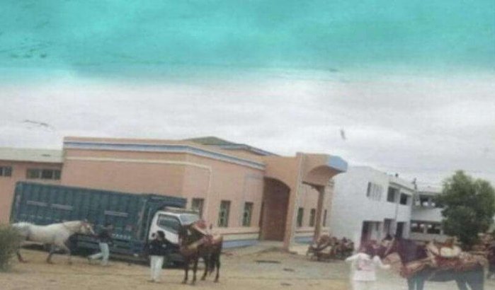 Marokko: school wordt paardenstal voor festival
