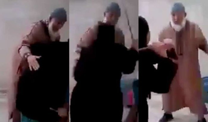 Seksuele misbruik: oude man krijgt flink pak slaag van slachtoffer in Marokko (video)
