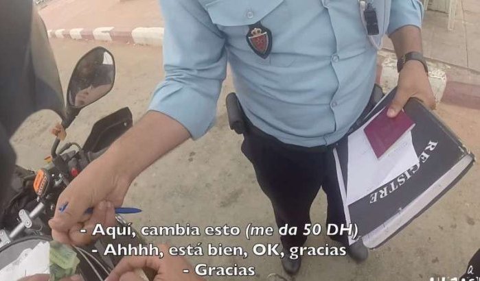 Schandalig filmpje van corrupte politie in Marokko