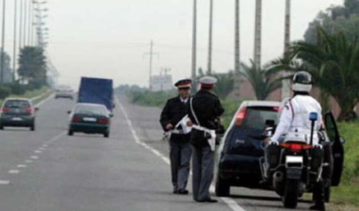 Mooie vangst in huurauto op snelweg Casablanca