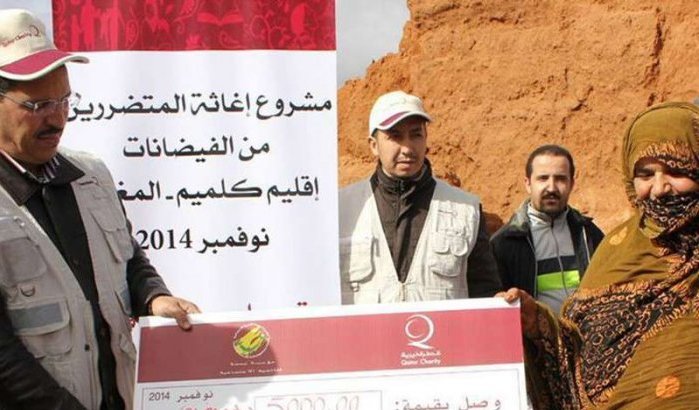 Qatarese NGO geeft tienduizenden dirhams aan slachtoffers overstromingen Marokko
