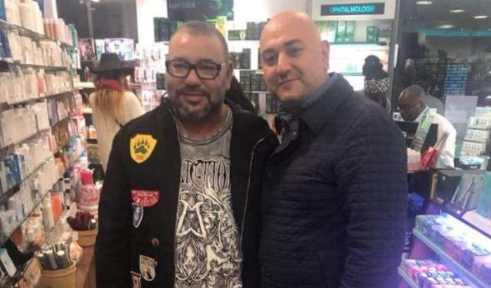 Koning Mohammed VI met Syrische zakenman in Parijse apotheek (foto)