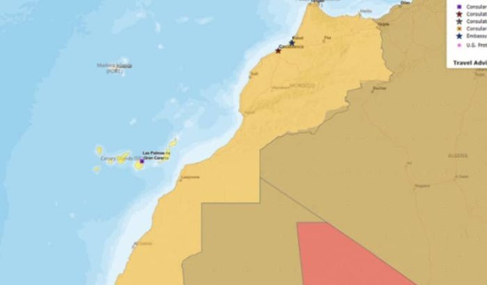  Amerikaanse State Department en CIA gebruiken Marokkaanse kaart met Sahara