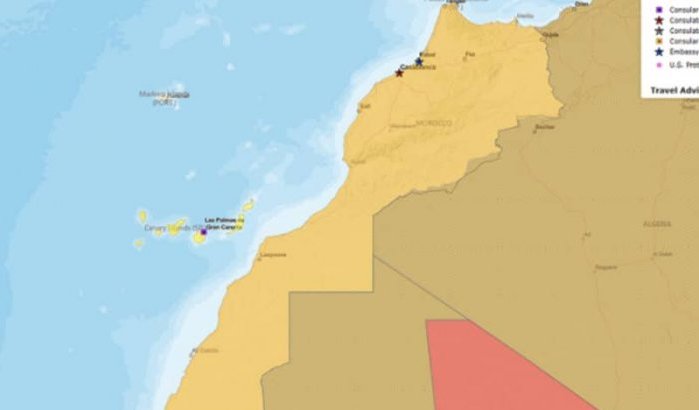  Amerikaanse State Department en CIA gebruiken Marokkaanse kaart met Sahara