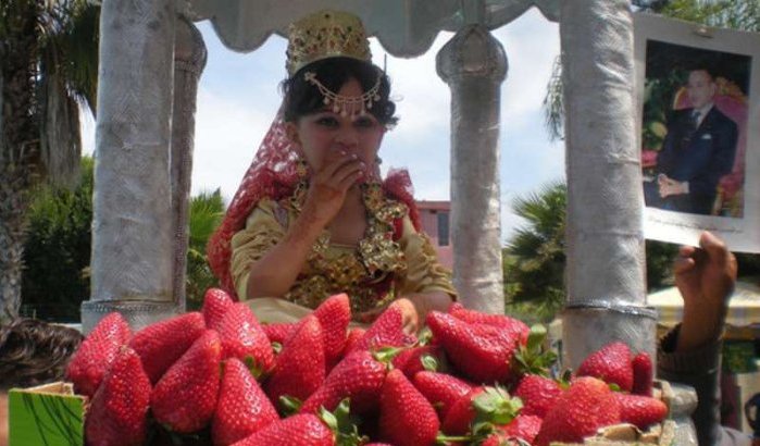 Kleine Safia al-Masoudi is Miss Aardbei Marokko