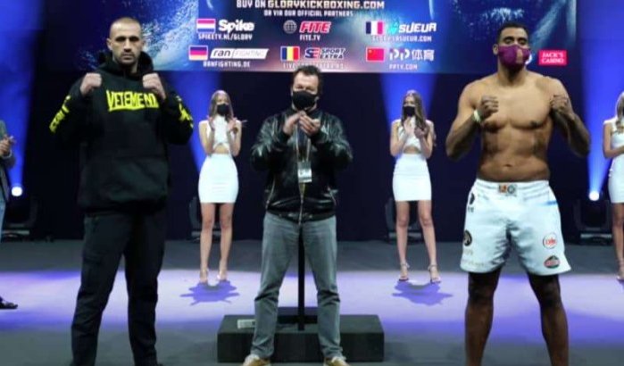 Badr Hari na staredown met Adegbuyi: "Gevecht is gewonnen zaak" (video's)