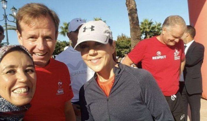 Deense prinses Mary neemt aan marathon in Marokko deel