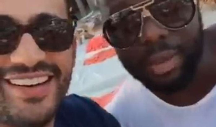 Badr Hari en Maître Gims zingen 'Bella'