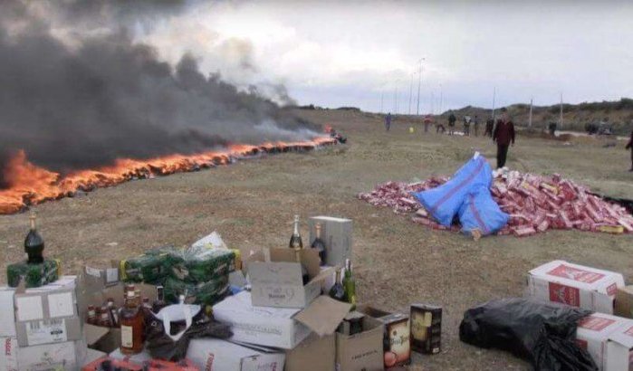 Meerdere tonnen drugs verbrand in Tanger