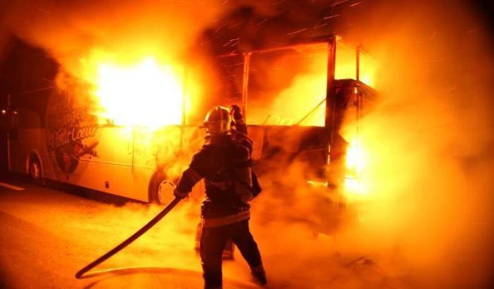 Bus op weg naar Marokko vliegt in brand in Nice