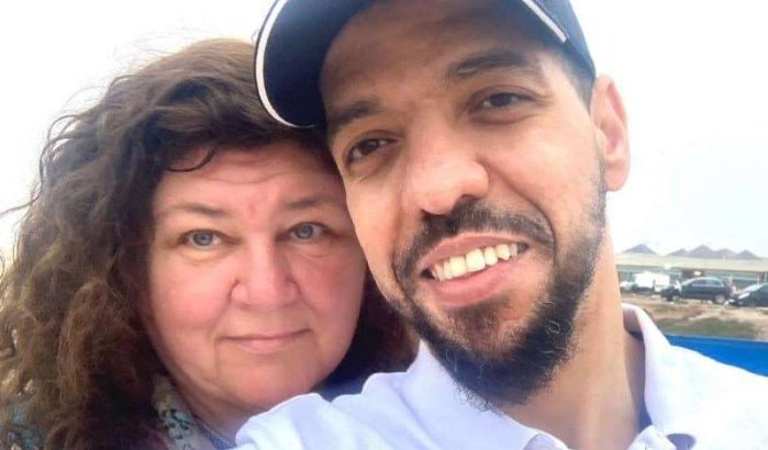 Engelse actrice Cheryl Fergison toont Marokkaanse partner