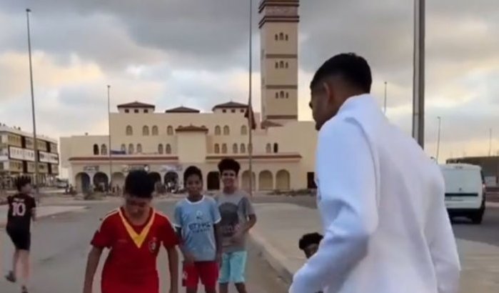 Geweldige video van Achraf Hakimi in Rabat