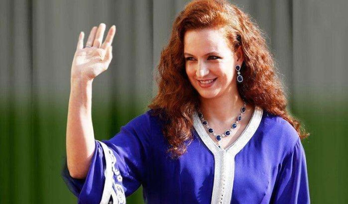 Lalla Salma op superjacht gespot in Griekenland