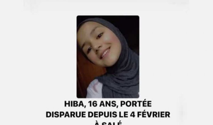Jonge Hiba al twee weken vermist in Salé