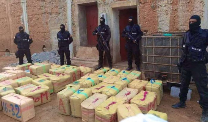 Vijf arrestaties en 3,2 ton drugs in beslag genomen in Marokko