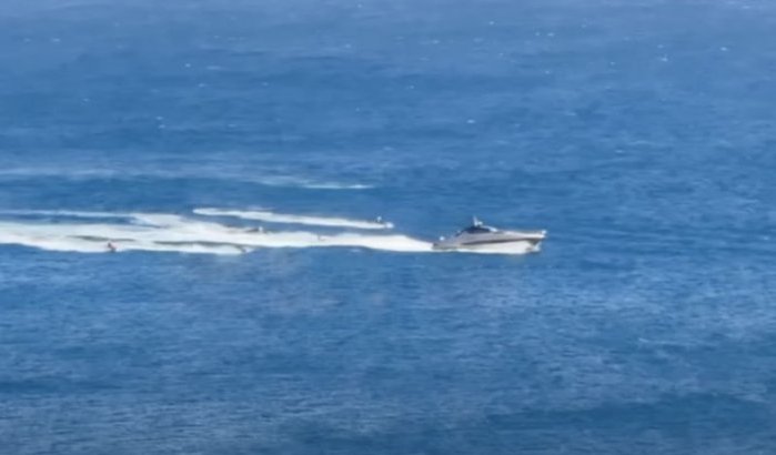 Koning Mohammed VI gespot in wateren bij Ceuta (video)