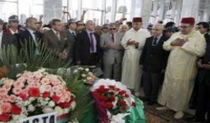 Fouad Ali El Himma op begrafenis Warda al-Jazairia 
