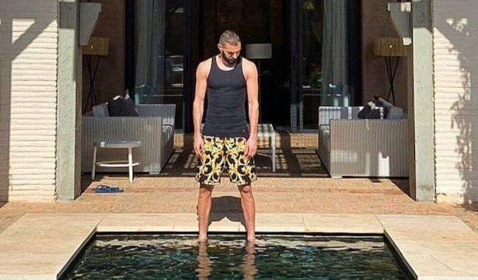 Franse international Karim Benzema in Marrakech (foto)