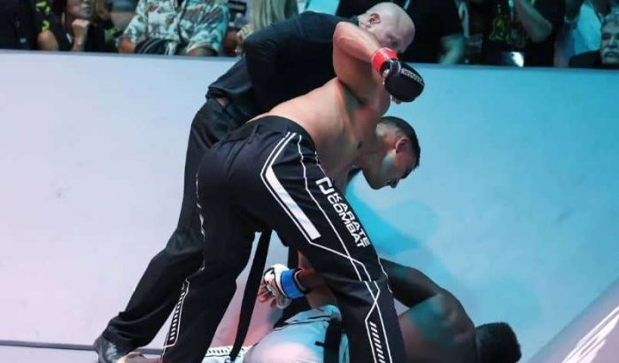Marokkaan Achraf Ouchen slaat rivaal knock-out (video)