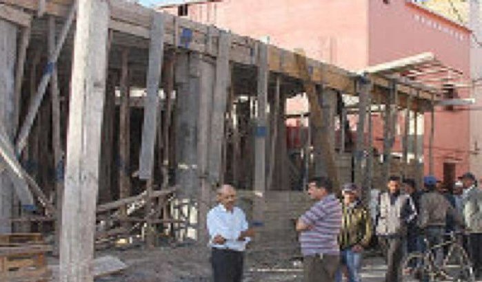Instorting moskee in Casablanca 