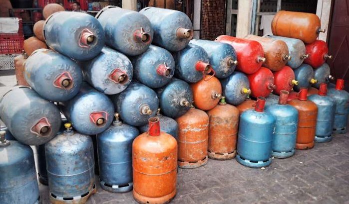 Staking distributeurs gasflessen in Marokko 