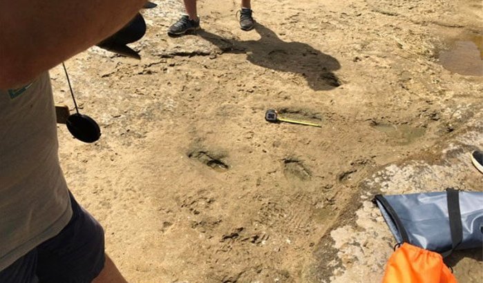 100.000 jaar oude voetafdrukken ontdekt in Marokko