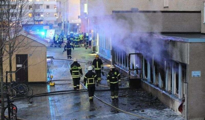 Moskee in zweden verwoest door opzettelijke brand