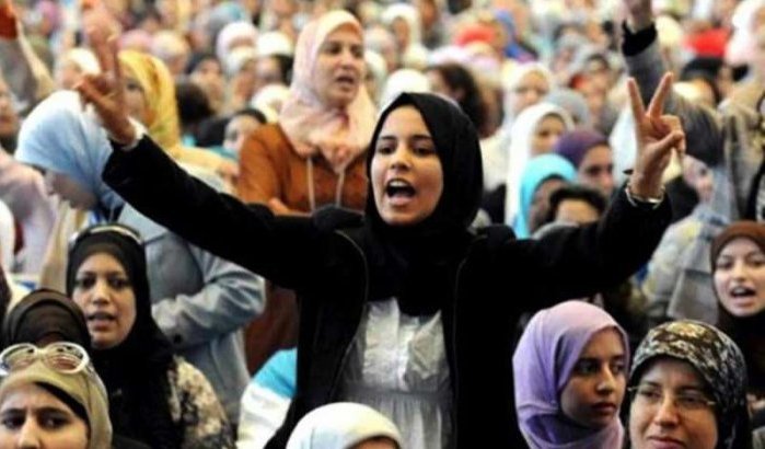 Marokko: eerste wedstrijd voor vrouwen adouls 
