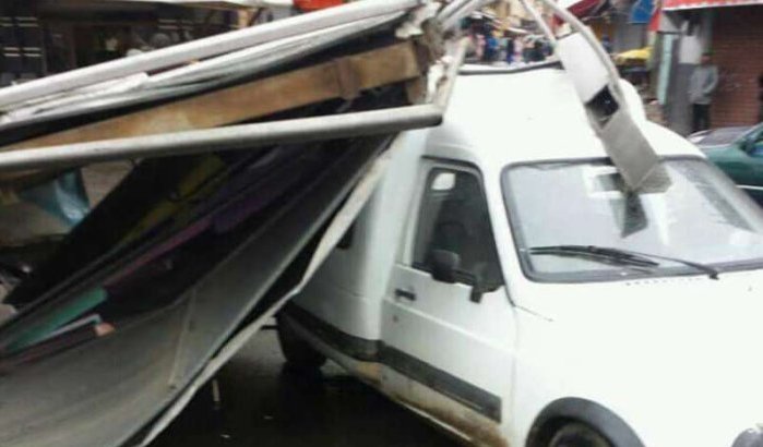 Veel schade door windstoten in Casablanca (foto's)