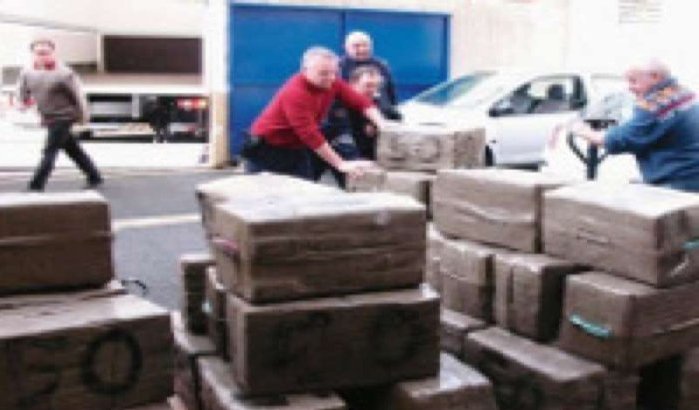 Spanje onderschept 32 ton drugs uit Marokko in vracht meloenen