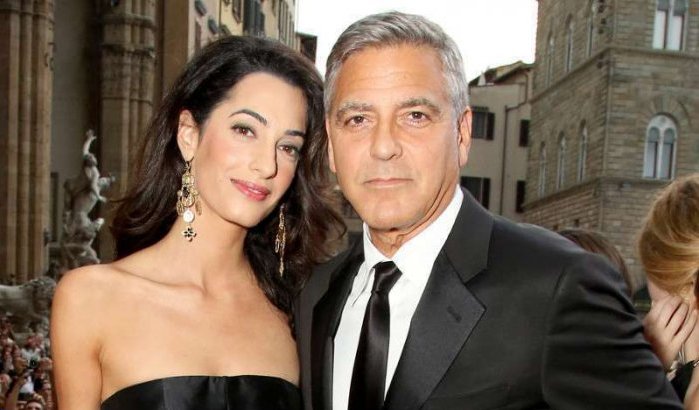 George Clooney en Amal Alamuddin op huwelijksreis in Marrakech