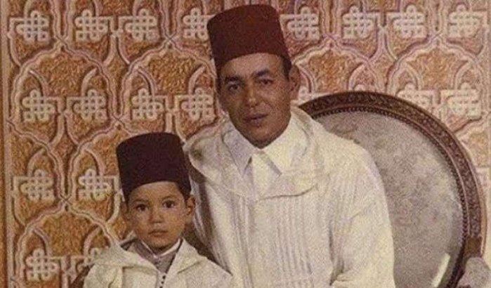 Zeldzame foto: Koning Mohammed VI als kind met zijn vader 