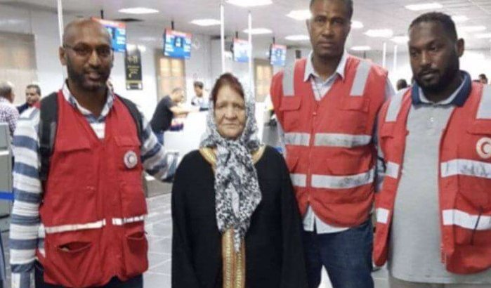 In Libië achtergelaten Hadja Zahra eindelijk terug in Marokko