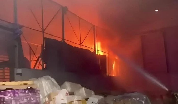 Schade door brand op luchthaven Casablanca