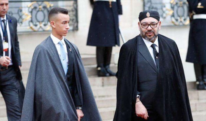 Moulay Hassan ontvangt Palestijnse kinderen op bevel van Koning