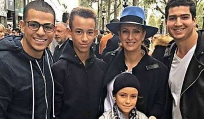 Lalla Salma in Parijs met Moulay Hassan en Lalla Khadija (nieuwe foto's)