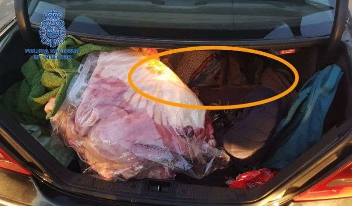 Sebta: Marokkaan in kofferbak gevonden (foto)