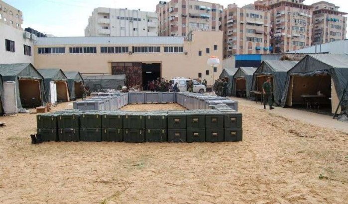 Veldhospitaal Marokkaans leger in Gaza klaar (video)