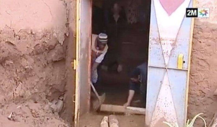 Veel schade in Ouarzazate door noodweer (video)