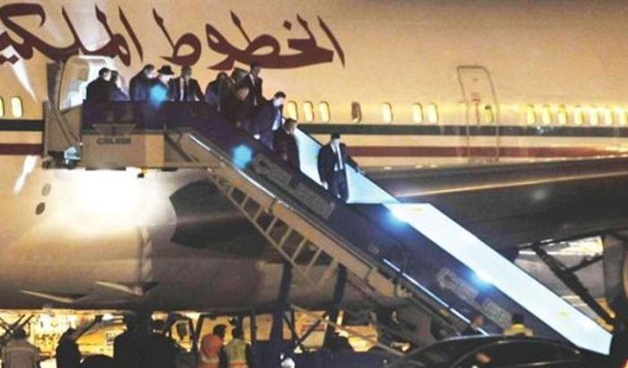 Koning Mohammed VI en gezin in Turkije