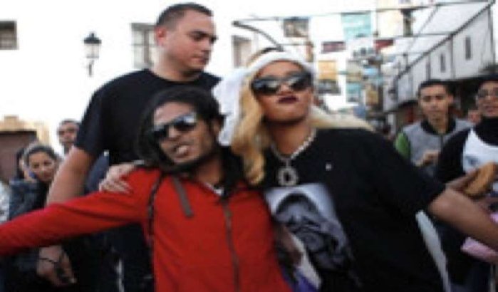 Rihanna bezoekt medina Rabat