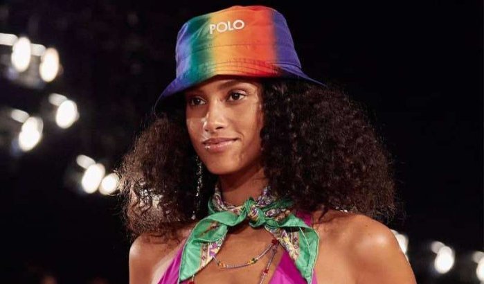 Imaan Hammam schittert op Ralph Lauren show