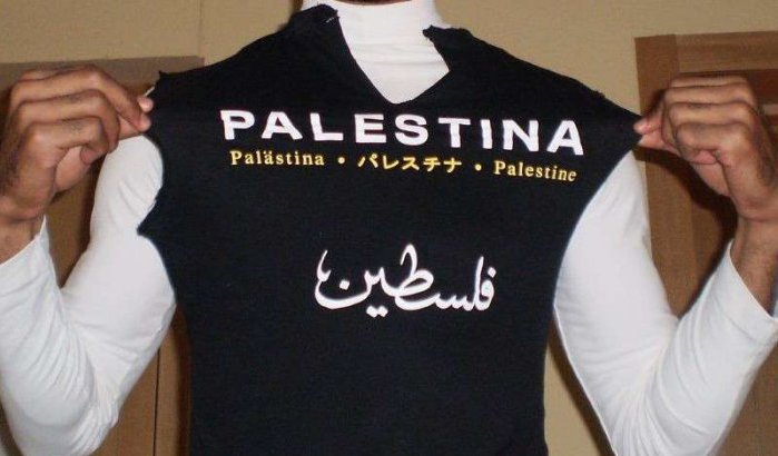 Marokkaanse supporter gearresteerd vanwege Free Palestina t-shirt