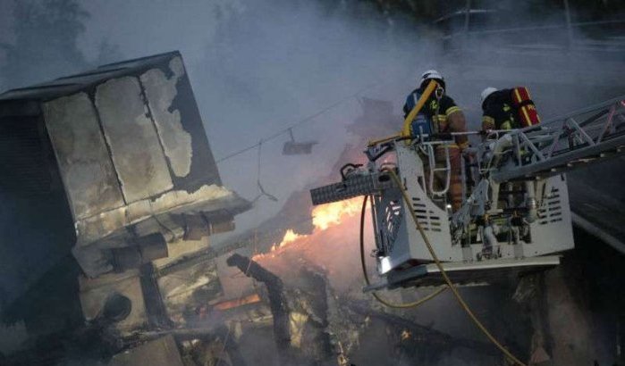 Moskee door brand verwoest in Zweden (video)