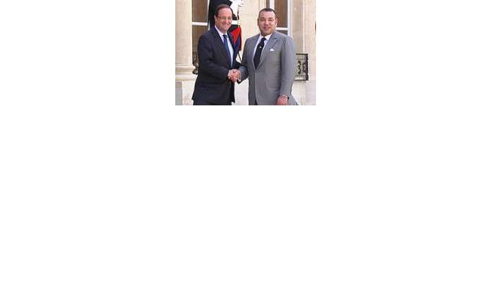 Koning Mohammed VI bij Franse president 